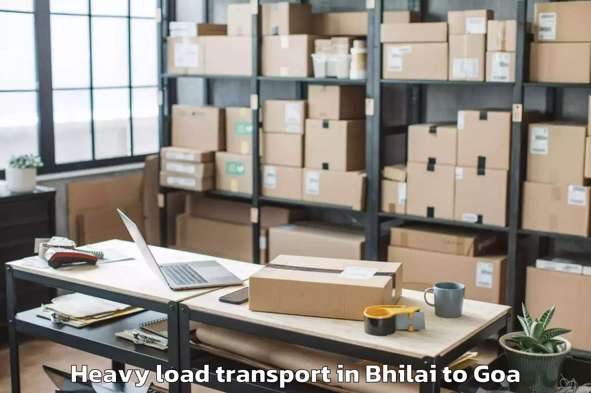 Book Bhilai to Chicalim Heavy Load Transport Online